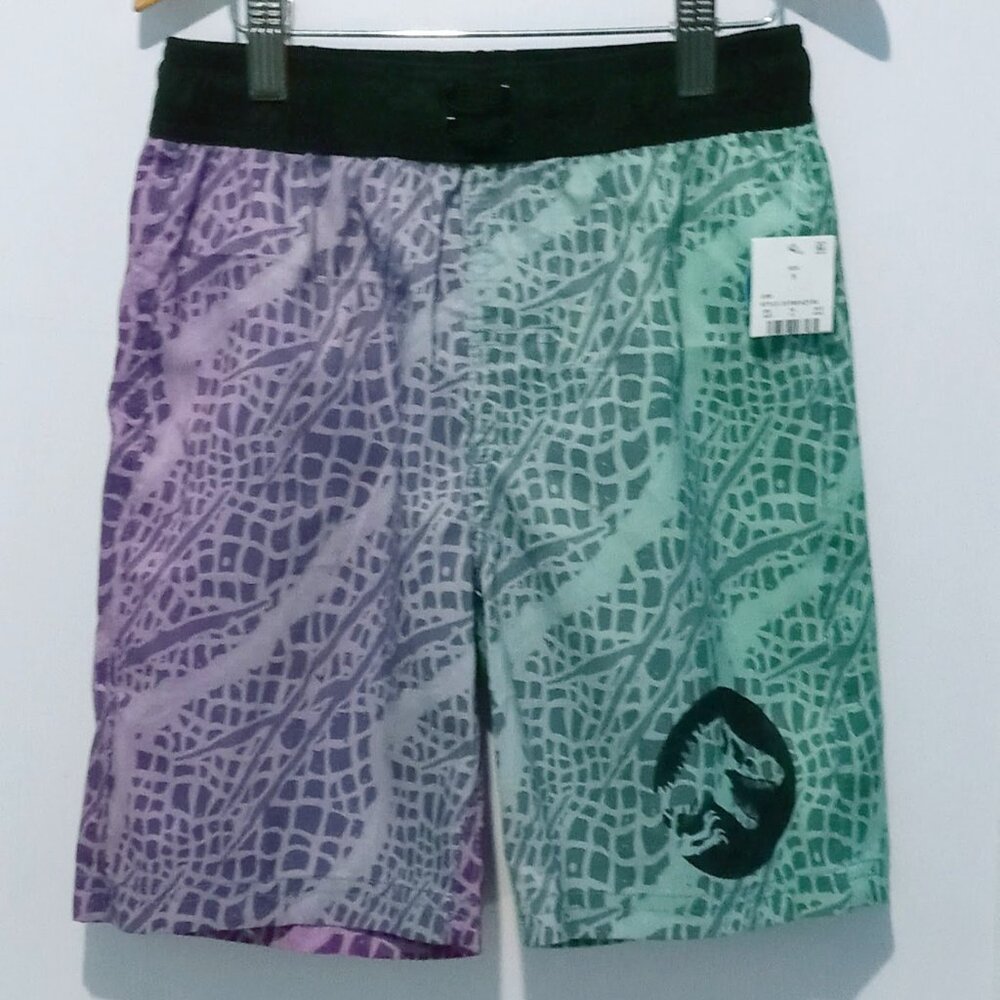 Jurassic Park Boys' Swim Trunks Board Shorts Size Small